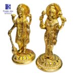 Brass Laxmi Narayan Idol Fine Quality 7 Inch - Image 3