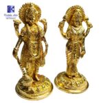 Brass Laxmi Narayan Idol Fine Quality 7 Inch - Image 2