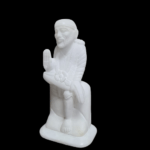 Pure White Italian Alabaster Sai Baba Ji Murti - Image 3