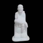 Pure White Italian Alabaster Sai Baba Ji Murti