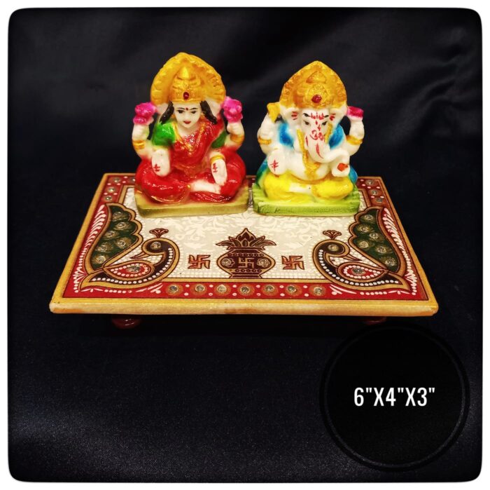 Ganesha Laxmi Marble Handicraft Set - Image 1