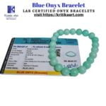 Amazonite Blue Onyx Quartz Bracelet - Image 2