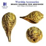 Brass Shankh with Religious symbols - Image 3